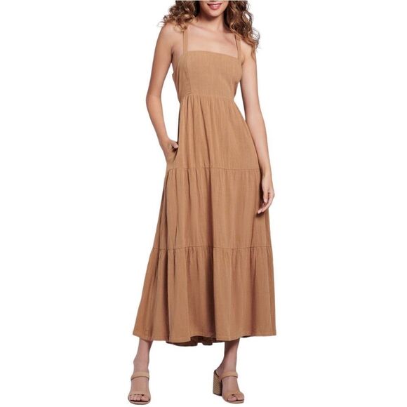 Lost + Wander Out East Maxi Dress in Macaroon Women Size Large - Picture 1 of 14